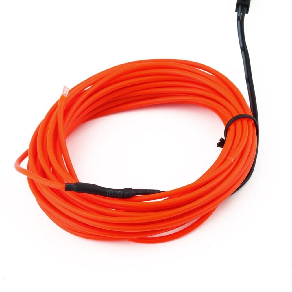 Flexible EL Wire Tube Rope Battery Powered Flexible Neon Light Car Party Wedding Decor With Controller LED Light