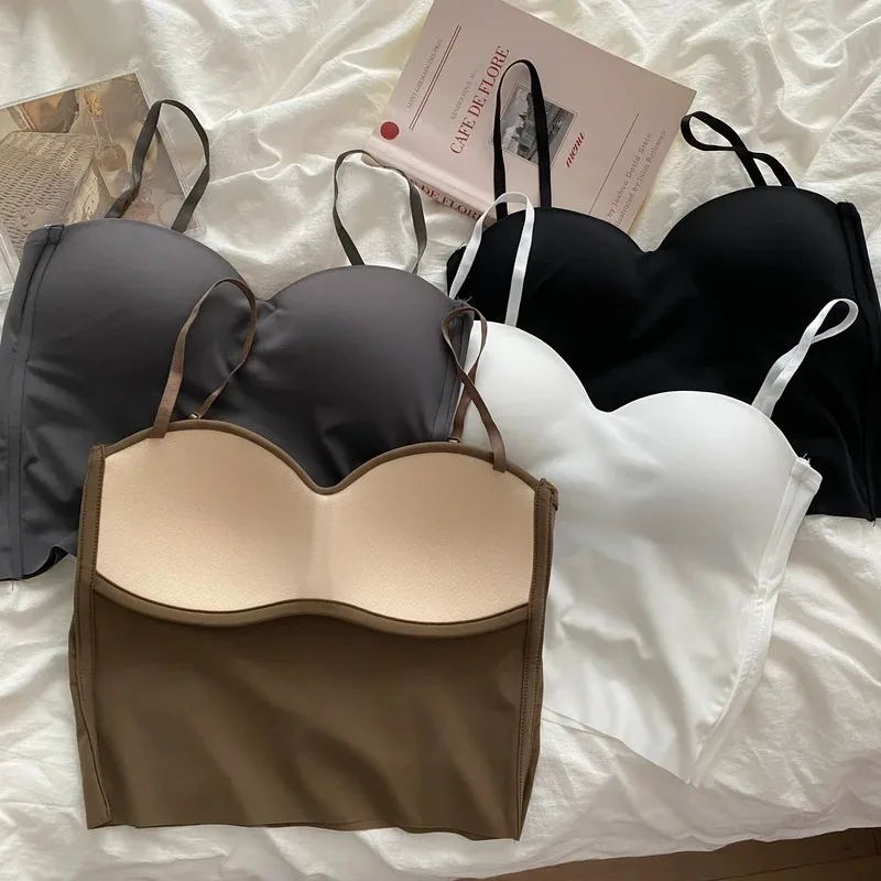 Sömlös linne för kvinnor fitness crop tops sommar tunna sexiga matchande casual linnen i issiden