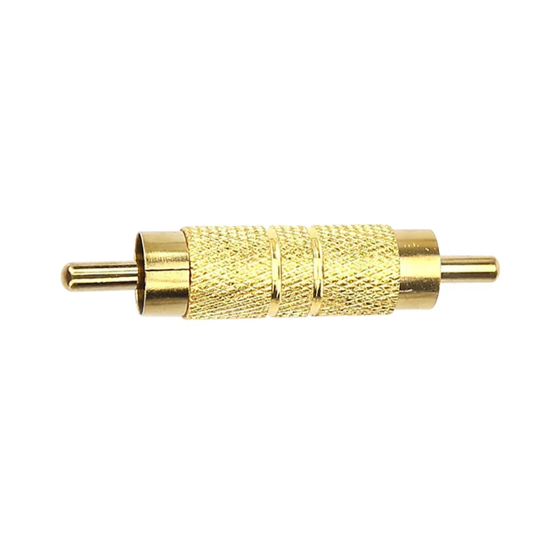 Durcheinander RCA Inline Koppler Stecker auf Stecker Vergoldeter Stecker A/V Adapter M/M Stecker RCA Schreiner für CCTV Kamera