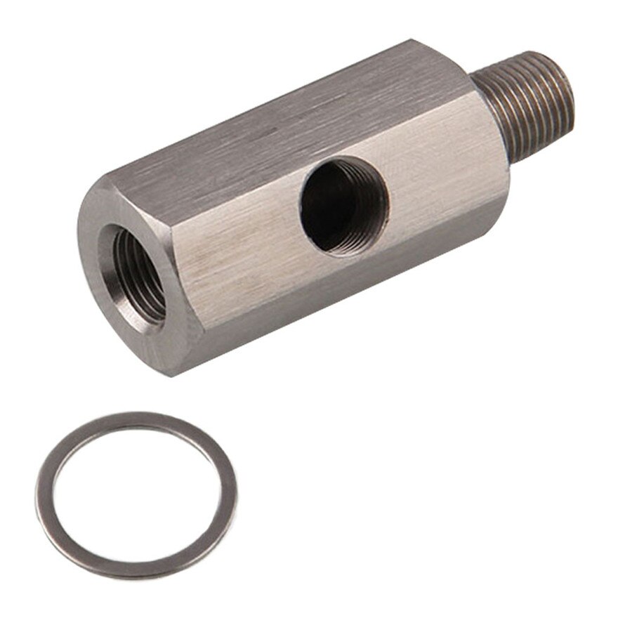 Car sensor connector 1/8 Inch NPT stainless steel turbocharger connector Accessories Practical Durable l0509: Default Title