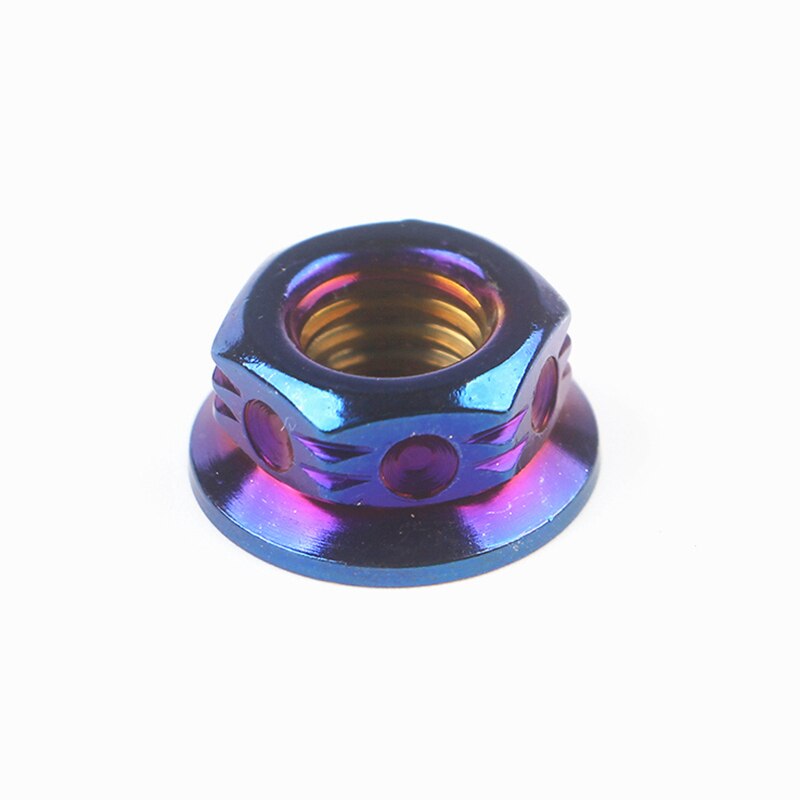 304 stainless steel Blue plated nut color nut fine tooth screw cap locomotive motorcycle electric car
