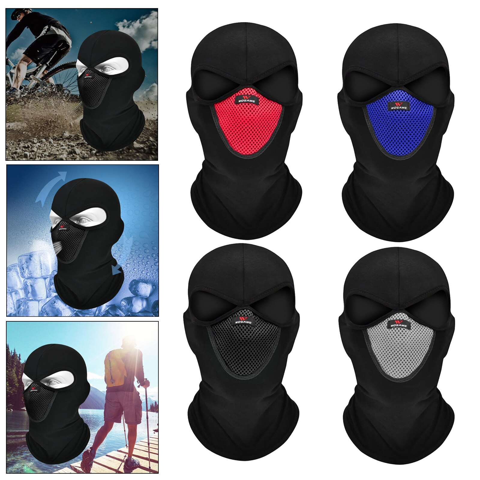 Passamontagna ciclismo maschera da sci scaldacollo scaldacollo scaldacollo sciarpa fodera casco Snood