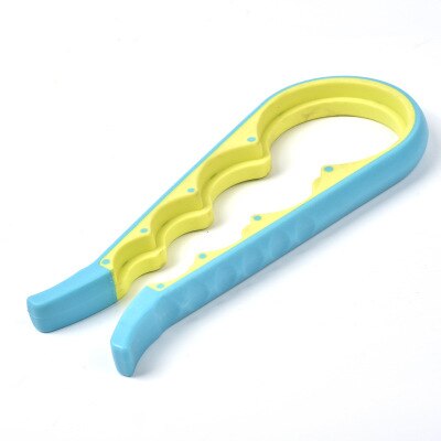 Bottle Opener Multi Purpose Screw Cap Jar Openers Bottle Lid Grip Wrench Kitchen Accessories Kitchen Gadgets: Blue