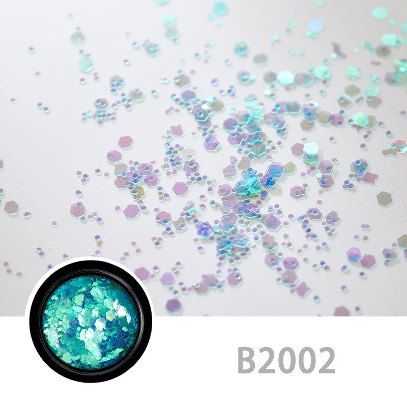 12 couleurs paillettes ongles strass petites perles irrégulières manucure 3D Nail Art décoration dans les accessoires de roue: B2002