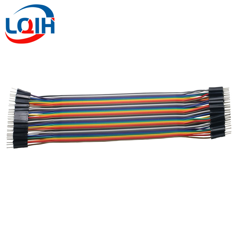 40-120 unidades de cables de puente Dupont de 10/15/20 cm y 40 pines, macho a macho, macho a hembra y hembra a hembra, para kits de bricolaje: Marfil / 20 metros