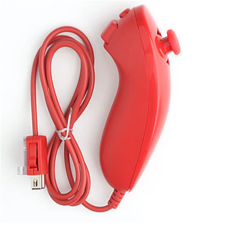 For Nintend Wii Game Controller Joystick Left Hand Curved Game Handle Controller Nunchuk For Nintendo Wii Gamepad Nunchuck game