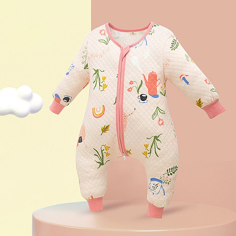 Baby Pasgeboren Slaapzakken Katoen Vervoer Sack Kinderen Winter Warm Sleepsacks Voor Jongens Meisjes Catroon Patroon Jumpsuit Pyjama: S3 Sleeping Bag / for 2-3Y