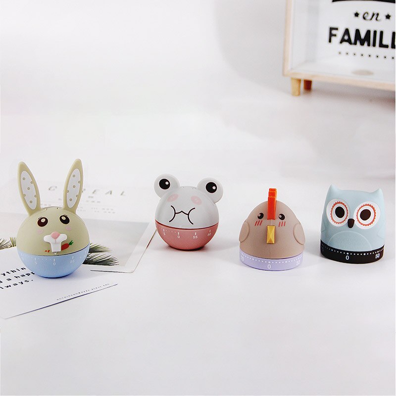 Animal Shape Cute Cartoon Timer For Kid Study Time Management Alarm Clock Cooking Reminder Multifunction Kitchen Tools