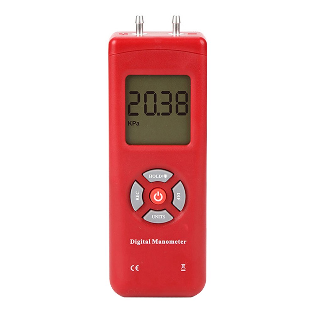 TL-100 Handheld Battery Powered Easy Apply LCD Screen Digital Manometer Pressure Gauge Measuring Tool Portable Testing Backlight