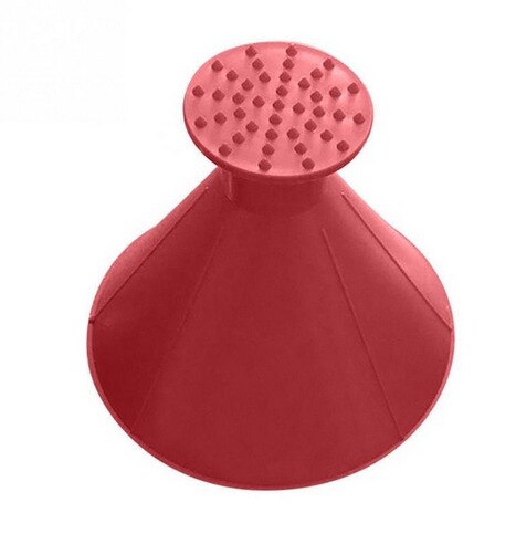 SCRAPE-A-ROUND Autoruit Voorruit Ijskrabber Kegelvormige Sneeuw Schop Tool Ijs Schop Trechter Auto Achteruitkijkspiegel Sneeuw Remover: red