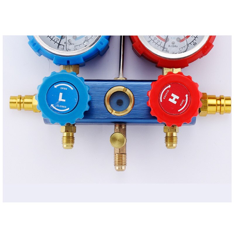 Air Conditioning Manifold Gauge Tool Set With Hose/Quick Coupler/Bottle Opener For R134A Air Condition Refrigeration