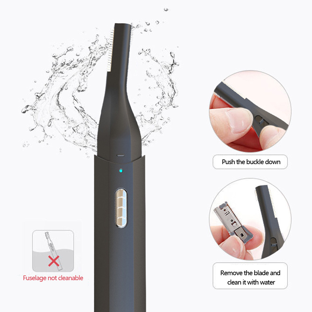Elektrische Wenkbrauw Trimmer Neus Haar Trimmer Wenkbrauw Oorhaar Scheerapparaat Automatische Scheermes Draagbare Clipper Removal Veilig Facial Wenkbrauwen