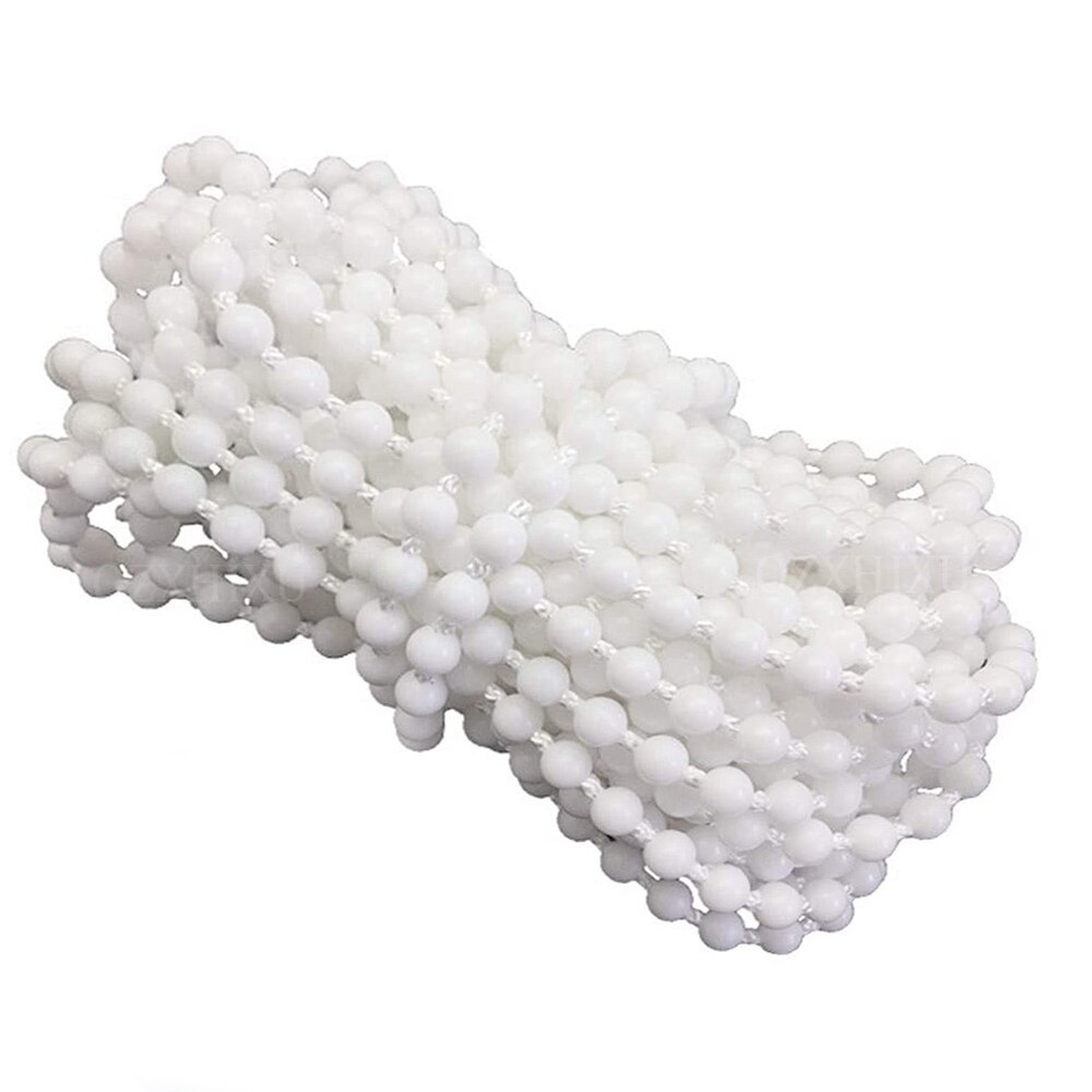 10 yards rullegardin og romersk skygge perlesnor med kjede i plast rullegardinkjede reparasjon, rullegardinperletau, blindperler: 1 / 5 yard