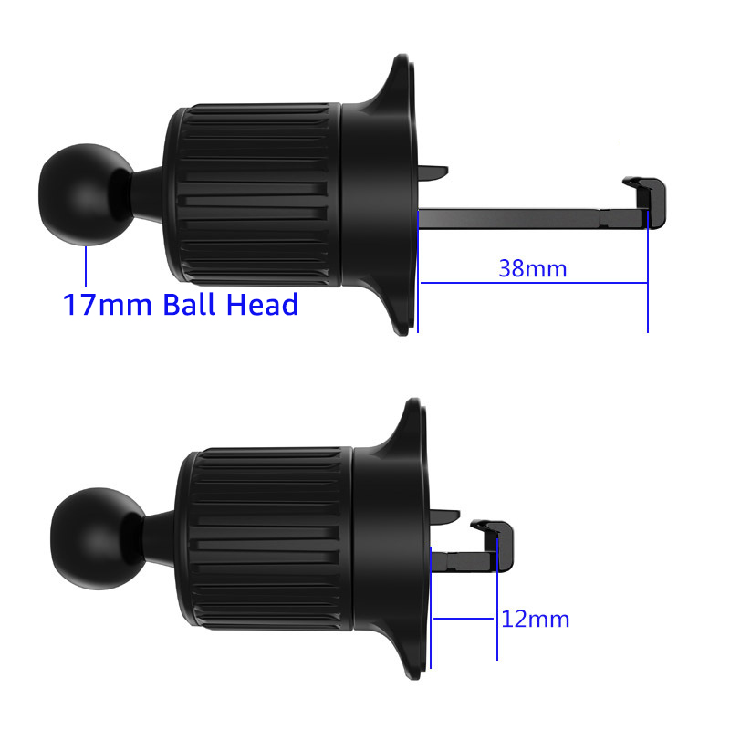 Car Phone Holder Clip 17mm Ball Head Base for Car Air Vent Clip Mount Universal Car Air Outlet Hook Cellphone Holder Accessories
