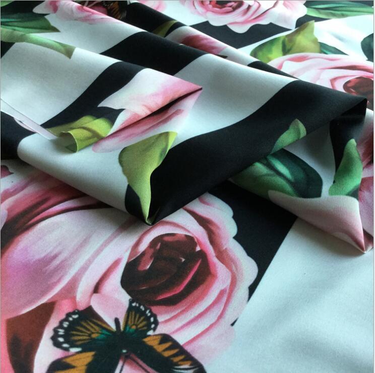 Digitale Prints Van Modieuze Stoffen Van Mode Afdrukken Doek Sneeuwvlok Satijn Goedkope Doek