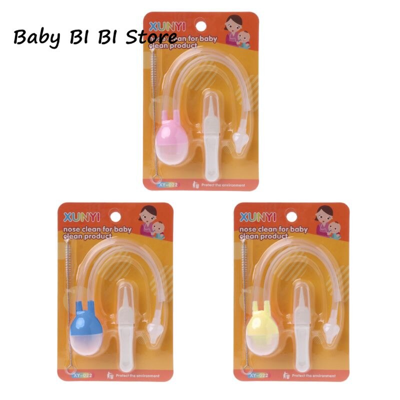 Set de 3 Uds de utensilios para el cuidado del bebé, limpiador de Nariz de seguridad para recién nacidos, juego de aspiración al vacío Nasal para niños, accesorios de protección antigripal