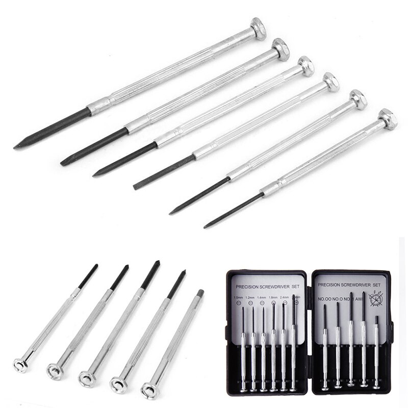 1 Set 11pcs Jewelers Micro Screwdriver Set Precision Watch Jewelry Glasses Repairs