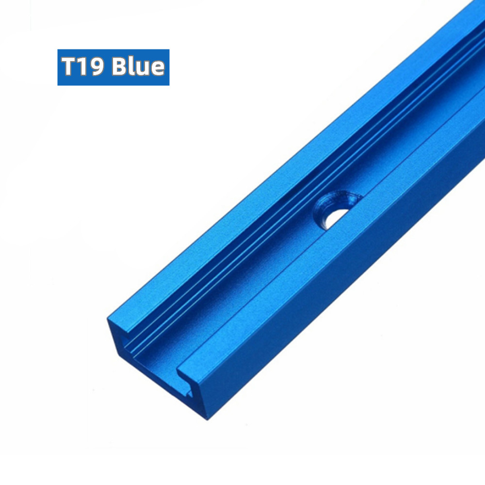 T-Schiene Holzbearbeitung T-Nut Slide Track Aluminium Gehrung T-Schiene, T-Nut Gehrungsschiene Jig T Schraube Vorrichtung Schlitz Säge/Router Tisch Werkzeug: Blau / l
