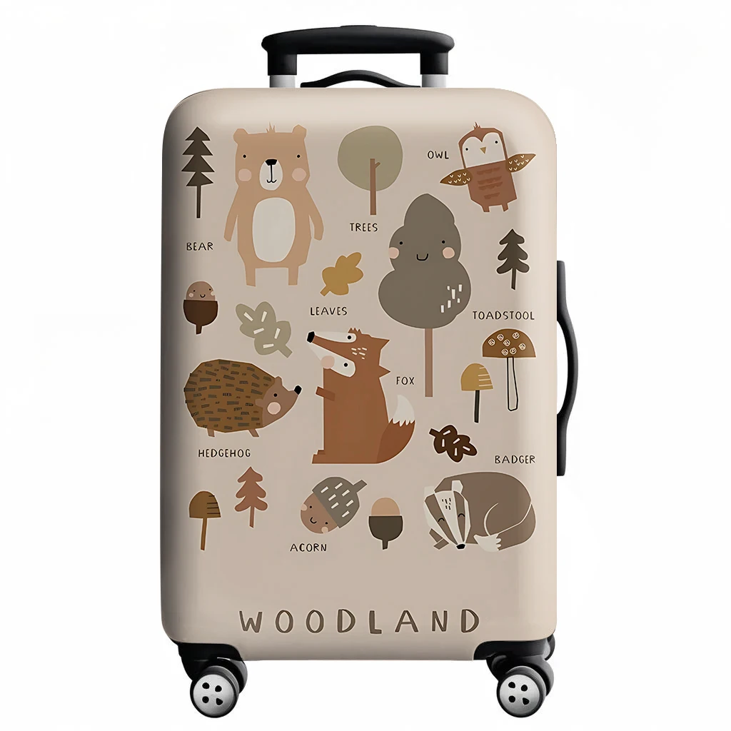 Wear Resistant Dust Covers Durable Travel Case Covers Travel Luggage Cover Luggage Compartment Protective Cover for18-32 Inch: S / Khaki