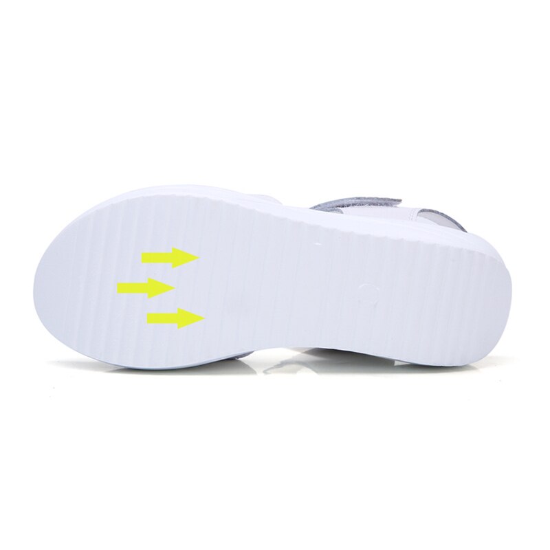 STQ Women Sandals Summer White Wedge Sandals Open Toe Platform Sandalias Ladies Gladiator Sandals Women 9018