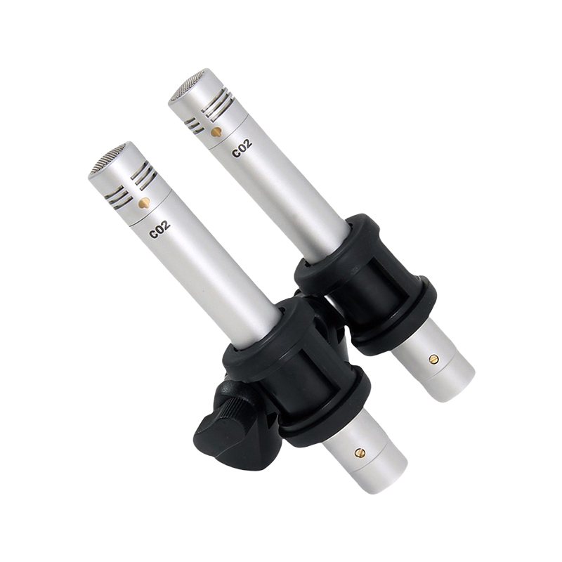 C02 condensator klein membraan ophangmicrofoon potloodtype microfoon met schokbestendige clip piano-opname c02 audio-instrument