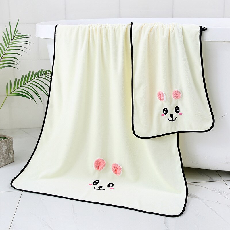 Baby Spullen Voor Pasgeborenen 2 Stuk Handdoek + Poncho Badhanddoek Baby Meisjes Handdoeken Deken Peuter Baby Jongens Strand Handdoek: rabbit-White