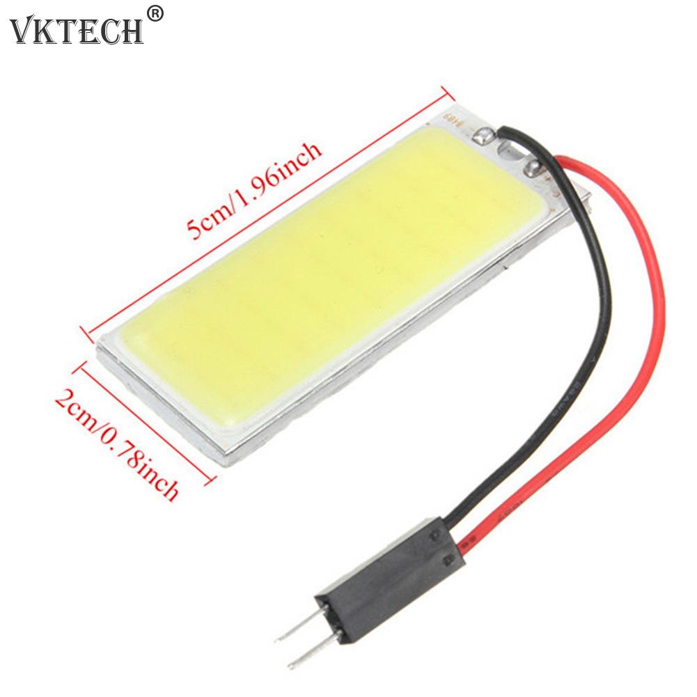 2pcs Xenon LED Auto Interior Light Bulb Reading Lamp Auto Ceiling Panel Lamp Compartment HID White 36 COB