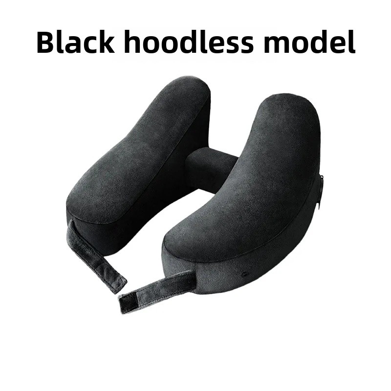 Przenośna podróżna nadmuchiwana poduszka strąk kark w kształcie litery H Wysokiej jakości poduszka podtrzymująca szyję w standardzie lotniczym dla niemowląt i dorosłych: zielony