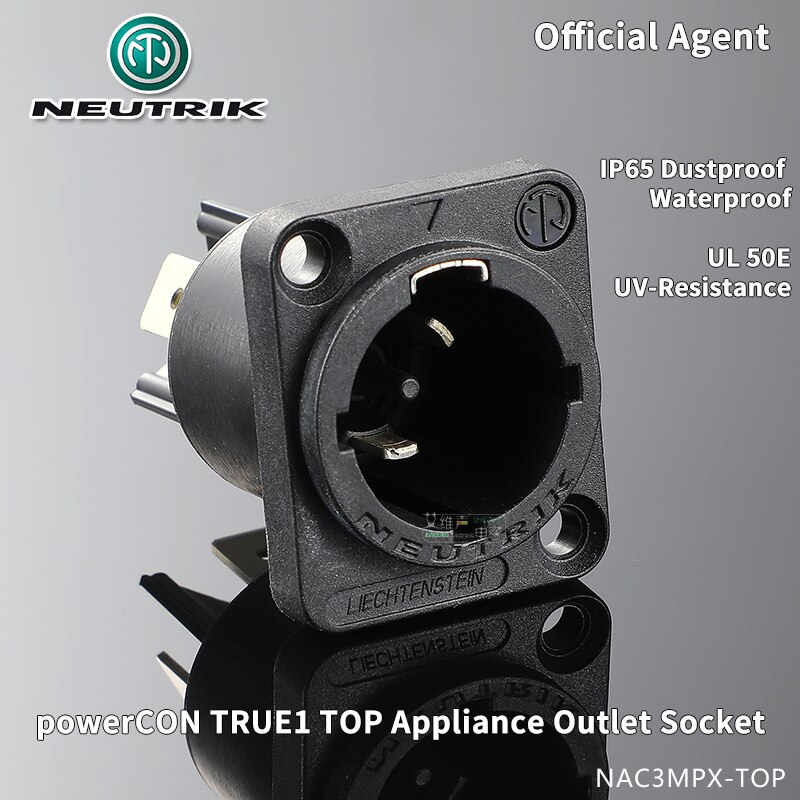 NEUTRIK powerCON TRUE1 TOP 20A Male Female Locking Cable Connector Plug LED Outdoor Aviation IP65 UL50E NAC3FX-W-TOP NAC3MPX-TOP: NAC3MPX-TOP