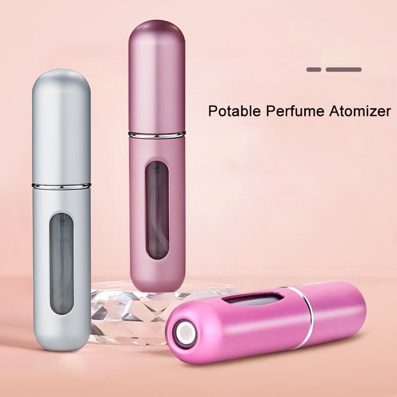 Wielokrotnego napełniania Mini Spray do perfum butelka aluminiowy rozpylacz przenośna kosmetyczka podróżna pojemnik perfumy butelka przechowywanie w domu