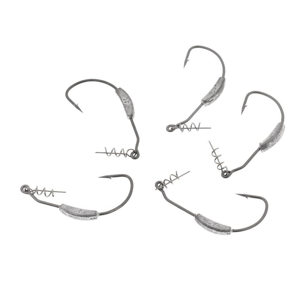 7 Ami Piombati Jig 1/0 Stile Mustad/VMC - Ponderati Per Esche In Plastica Morbida (2g-6g)