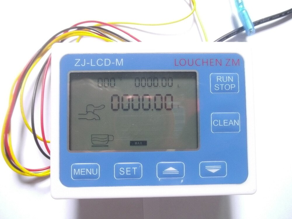 3/8&quot; Flow Control LCD Display + Oil Fuel Gasoline Diesel Milk Water Gear Sensor