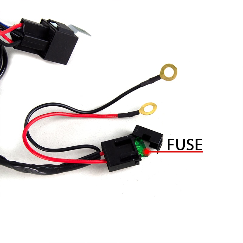 Led Work Light Bar Wiring Harness Relay Kit Wires Cable ON/OFF Switch 4 Leads 10ft 12V SUV ATV