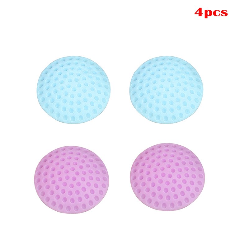 Tope de puerta autoadhesivo para el cuidado del bebé, almohadilla protectora de goma para cerradura de guardabarros, a prueba de golpes, 4 piezas: Blue Purple 4pcs