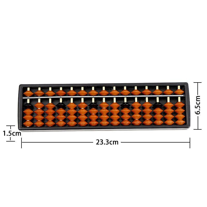 Plastic Abacus 15 Cijfers Rekenkundige Tool Kid 'S Math Leren 5 Kralen Mentale Abacus Traditionele Aid Caculating Speelgoed