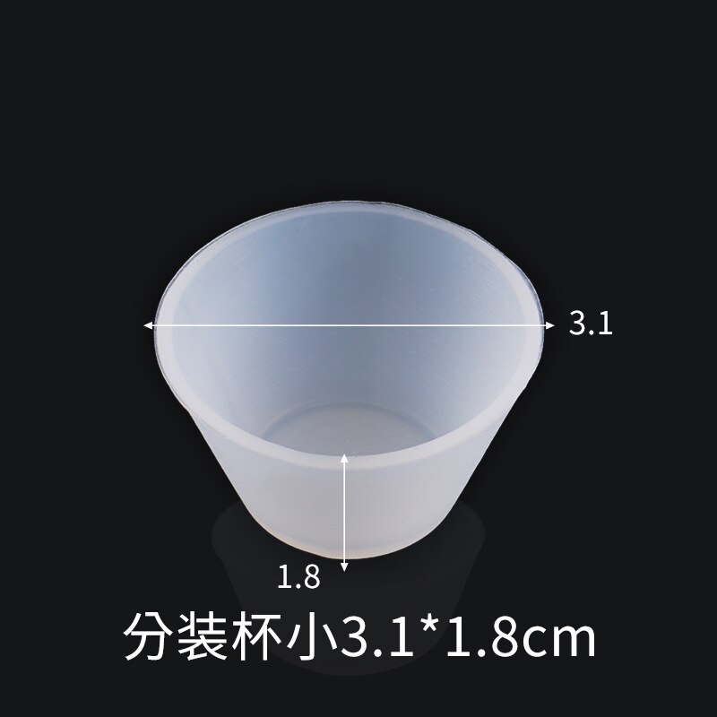 Silicone Measuring Cups 100ml Graduated Epoxy Split Cup For Casting UV Resin Mold DIY Jewelry Making tool Art Kitchen Lab: Split Cup Small