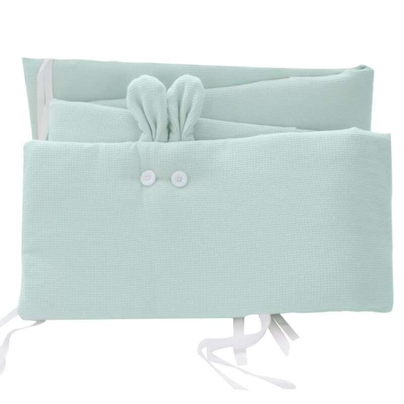 200x32cm Baby Nestchen Anti-kollision Kissen für Neugeborene Mädchen Junge Krippe Stoßfänger Baby Kindergarten Kissen: Grün