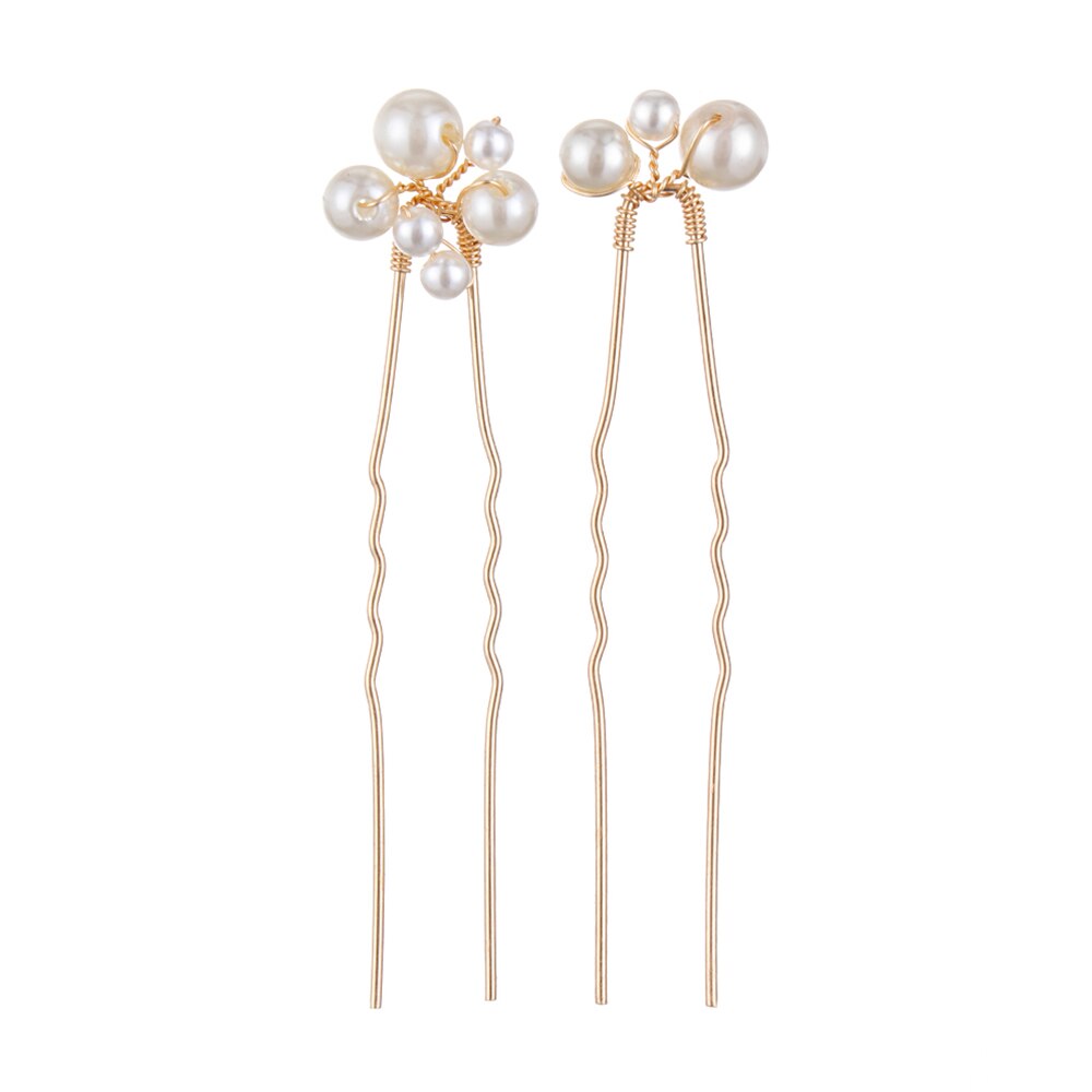 1/2Pcs Dei Capelli Della Perla pettini Da Sposa Accessori Dei Monili Dolce Fatto A Mano Simulato-Perla Da Sposa Della Forcella Dei Capelli di Inserimento a Pettine gioielli: A1 2PCS