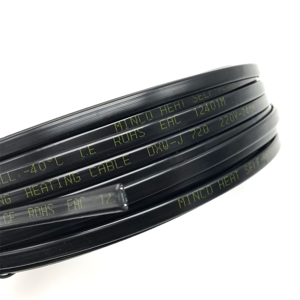 220V 20W/m Self--regulating Heat Trace Cable for Solar Water Heater Pipeline Freeze Protection 8mm