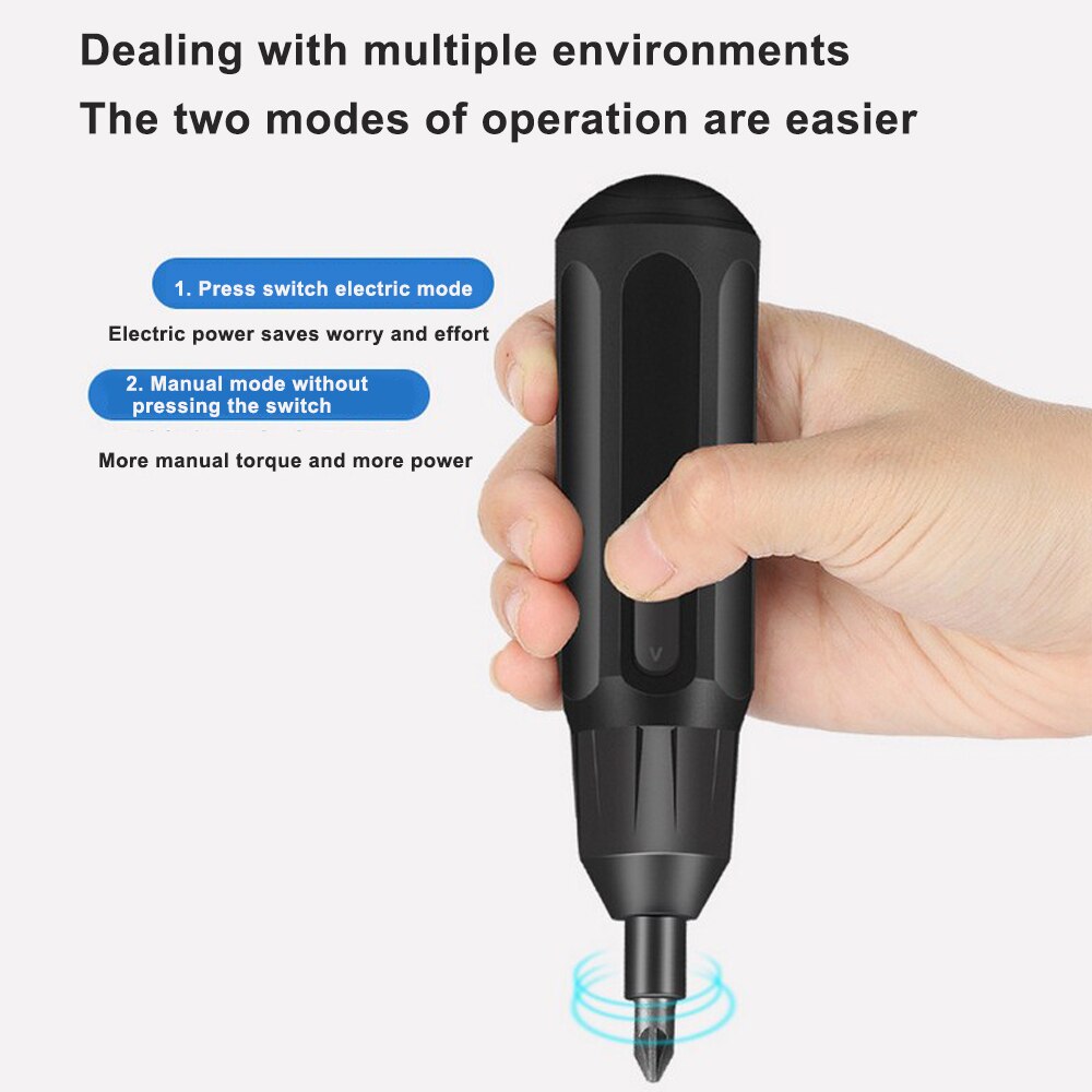 3.6V Electric Screwdriver Set Multifunction USB Charging Lithium Battery Automatic Hand Screwdriver Portable Home Repair Tools