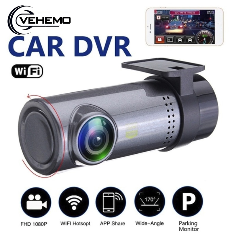 Auto Dvr Dash Cam Wifi 360 Graden Full Hd 720P Auto Video Recorder Digitale Registrar Camcorder Met Mic Auto camera Dashcam Dvr