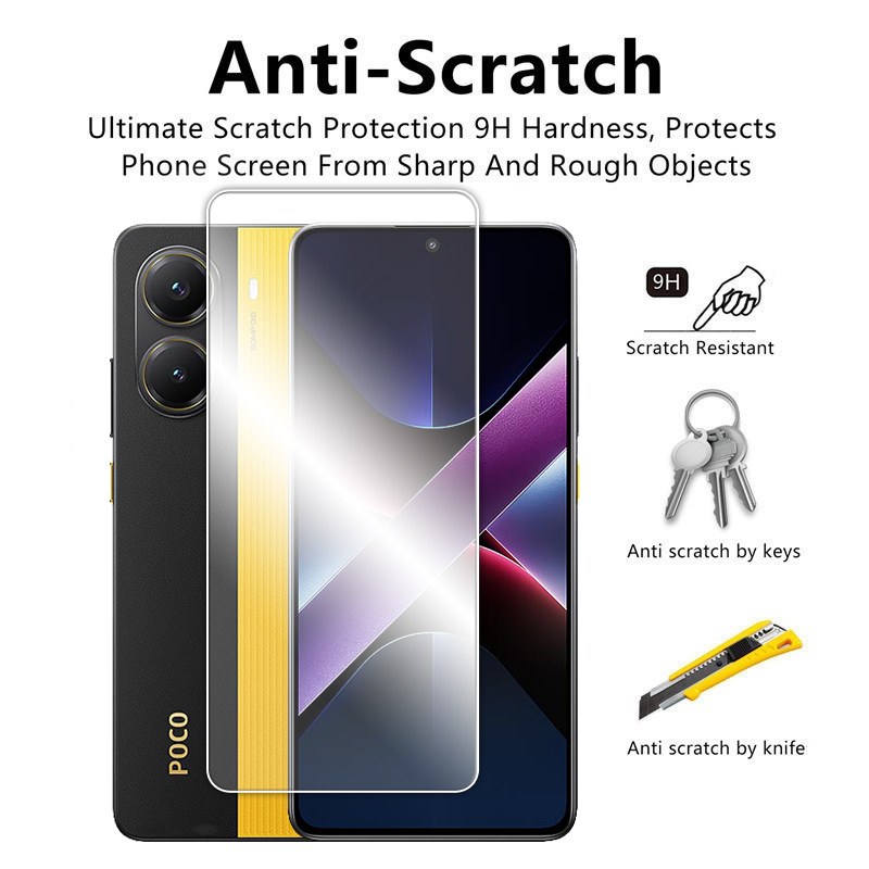 Para POCO X7 Pro 5G vidrio para POCO X7 Pro vidrio templado 6,67 pulgadas pegamento completo Protector de pantalla transparente para Xiaomi POCO X7 Pro Flim