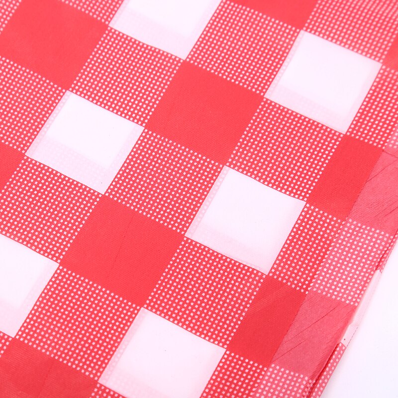 ! Weddings Home Decoration Outdoor Picnic BBQ Decoration Disposable Thickening Red Checkered Tablecloth Party