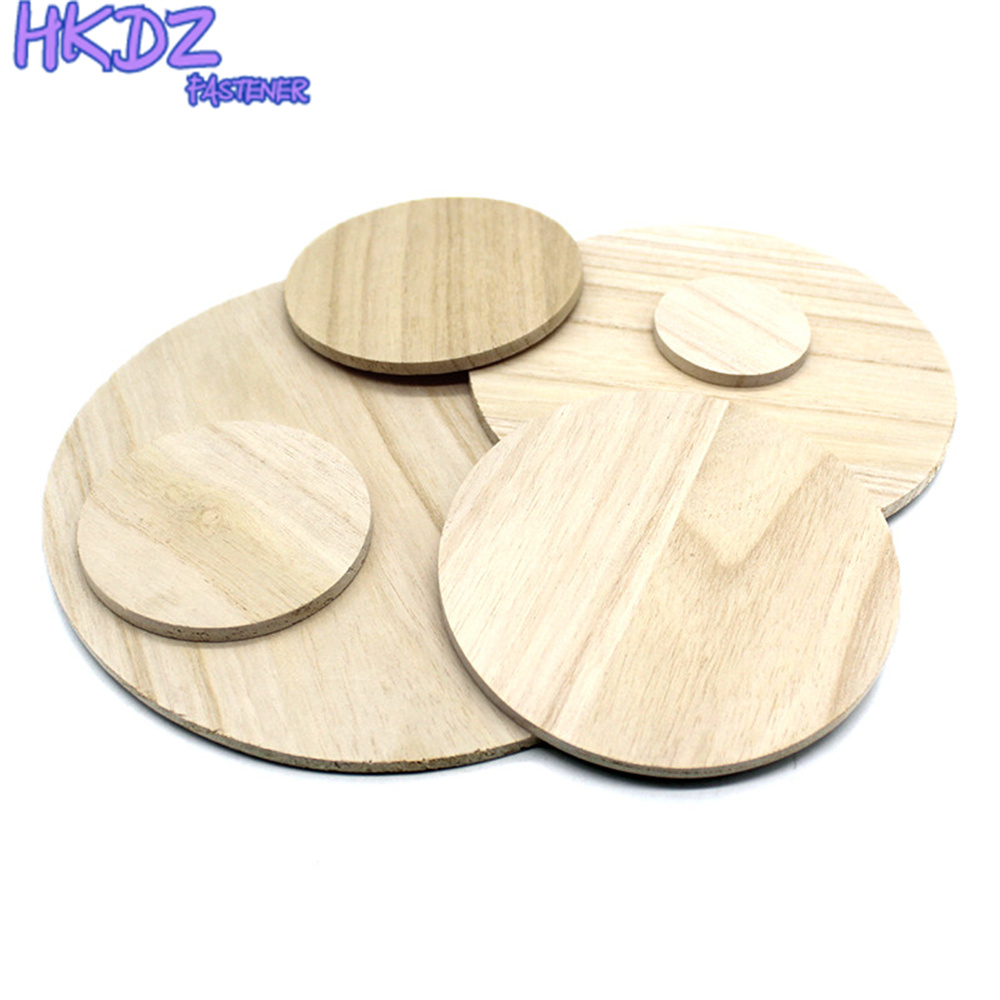 Tablero de madera grueso redondo para manualidades, Material de modelo Manual de madera maciza, 5cm, 8cm, 10cm, 12cm, 15cm, 20cm