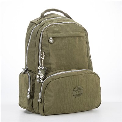 Tegaote Rugzak Vrouwen School Rugzak Voor Tiener Meisje Mochila Escolar Toevallige Nylon Reistas Rugzak Voor Laptop Sleutelhanger: army green