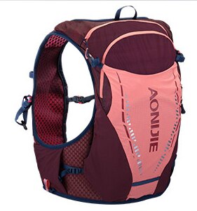 AONIJIE-mochila de hidratación para hombre y mujer, chaleco Ultra de 10L, matraz de agua suave para senderismo, correr, Maratón, tamaño SM M/L/XL, C9103: ML Pink Bag