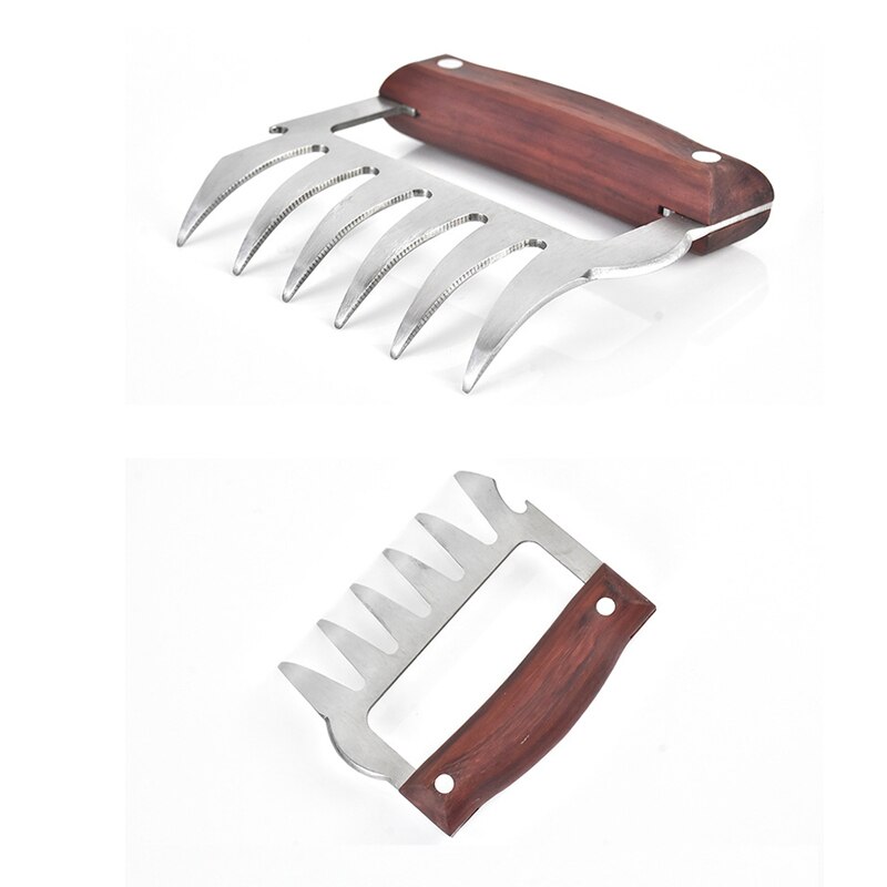 Séparateur de viande en acier inoxydable bbq, outil multifonctionnel BBQ, séparateur de viande, griffes déchirer la viande, couper la viande, bouchons de bouteille d&#39;ouverture