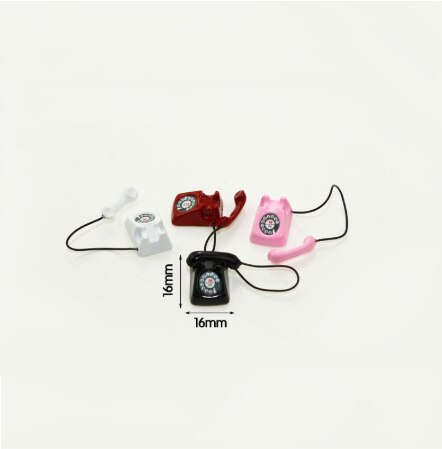 1:12 schaal bjd mini thuis bekabelde telefoon poppenhuis miniatuur speelgoedpop