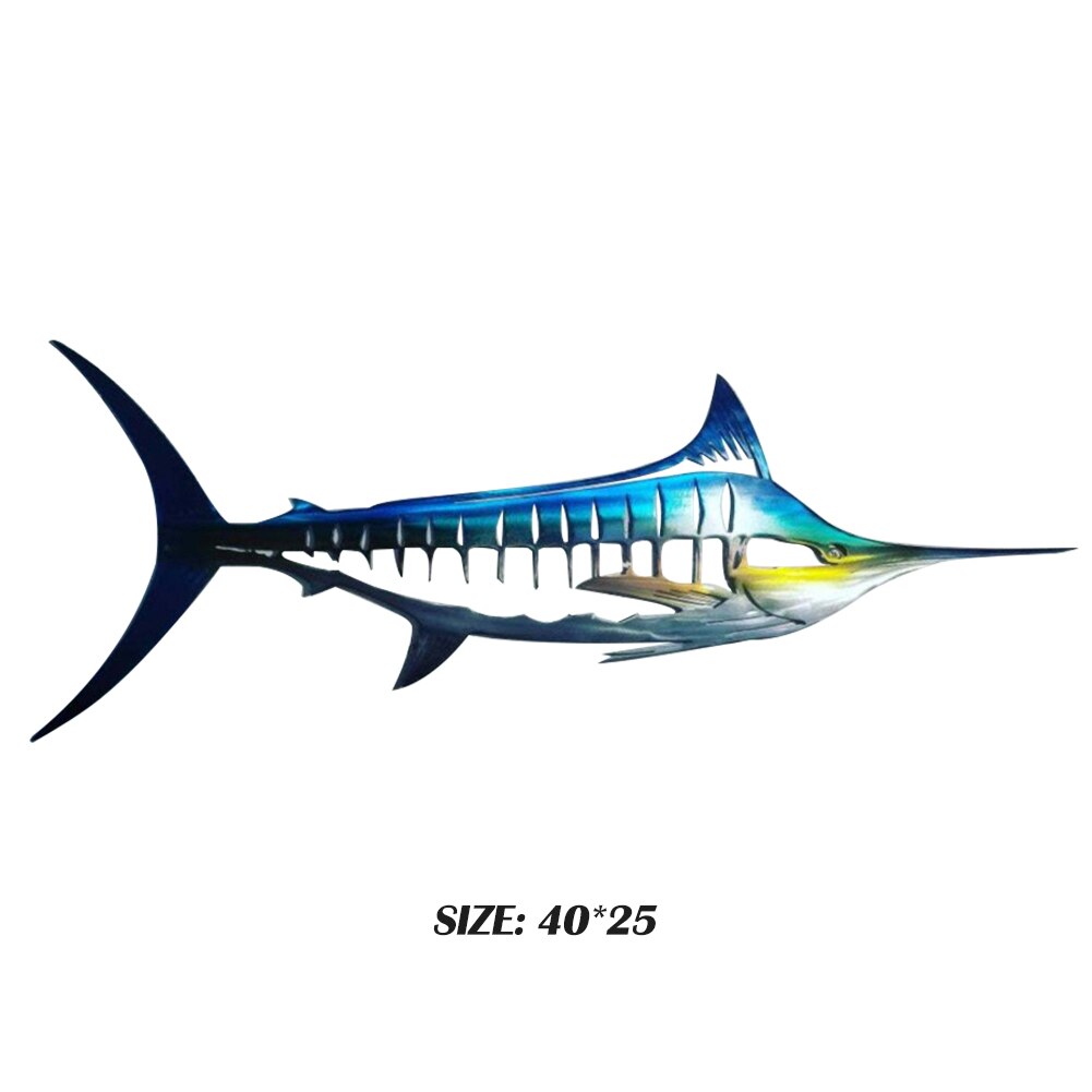 Ocean Park Shark Sculpture Hanging Hollow Pendant Wall-mounted Living Room Bathroom Bedroom Home Decor Decoration