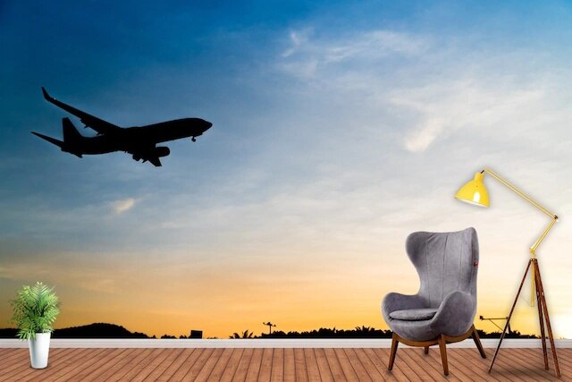 Aircraft Scenic 3 Dimensional Wallpaper 289455720